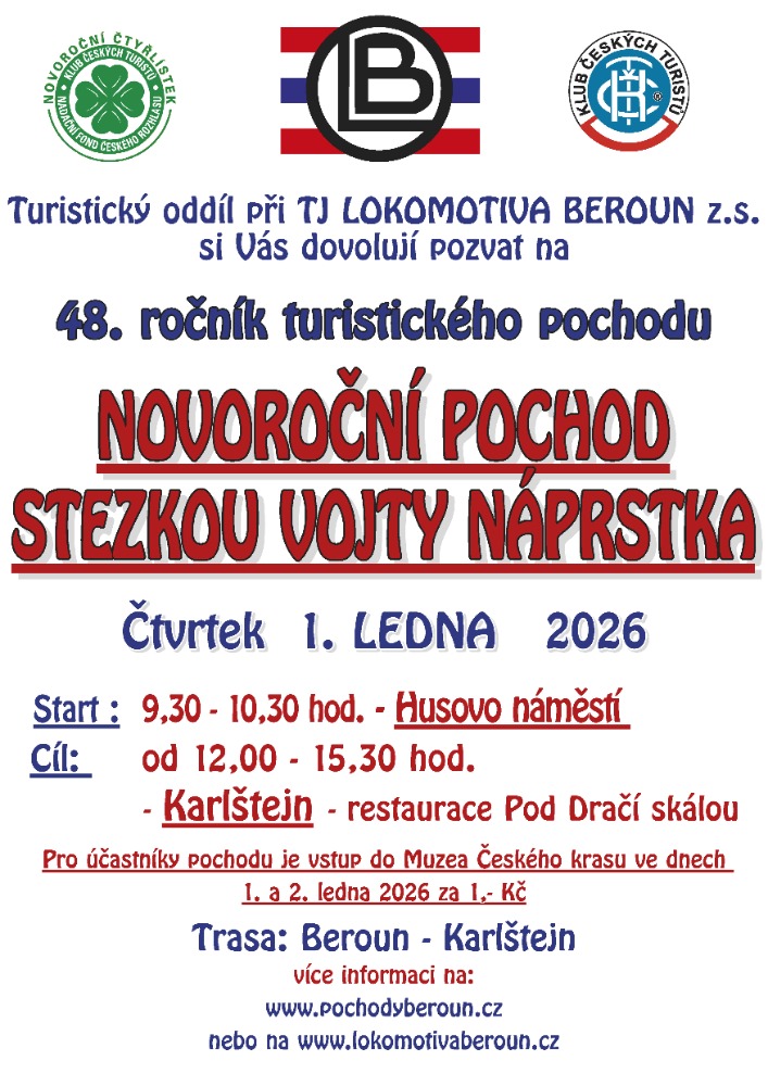 Plakat na Novoroční pochod 2026