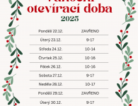 Vánoční otevírací doba 2025 Vánoční otevírací doba 2025