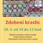Zdobení kraslic 28.3. Zdobení kraslic 28.3.
