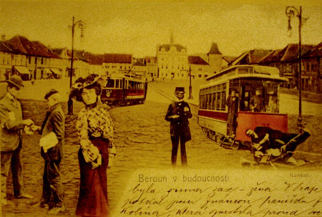 pohlednice Beroun v roce 1904